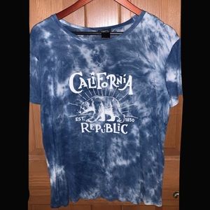 rue 21 california tie dye shirt